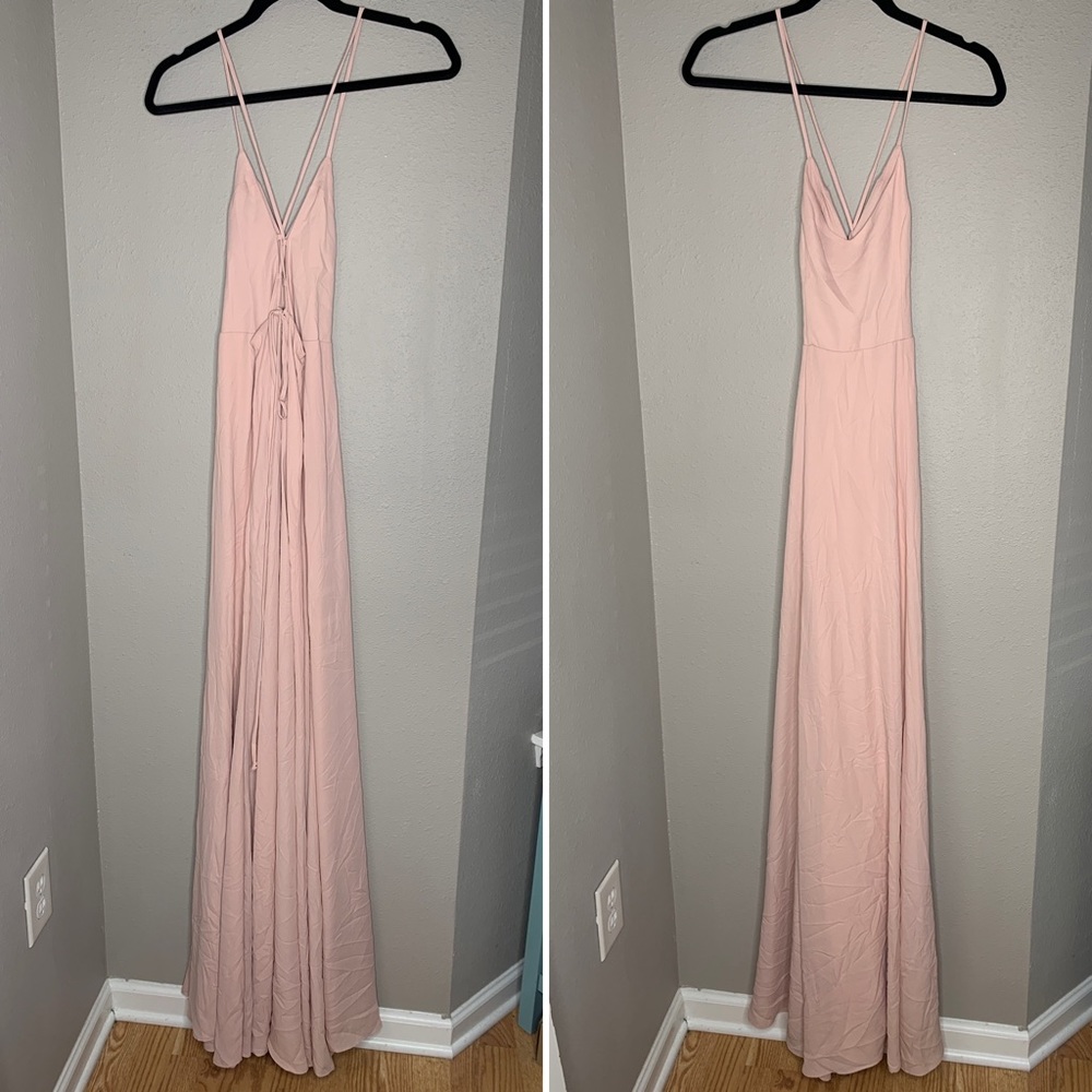 Show Me Your MuMu Blush Godshaw Goddess Gown - Picture 2 of 7
